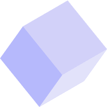 Background decoration: light purple 3D cube